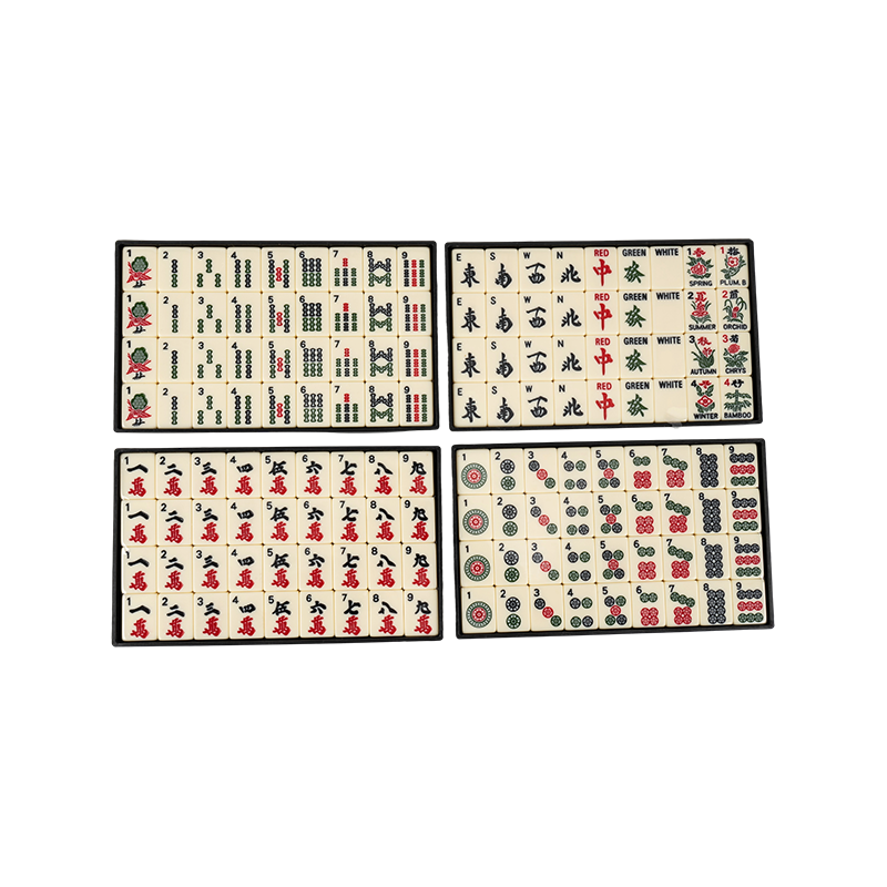 مجموعة Mahjong على الطراز الأمريكي من قطعة واحدة